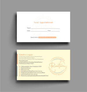 Business Card Design by Bold Pixels for The Lymphoedema Clinic | Design: #27206459