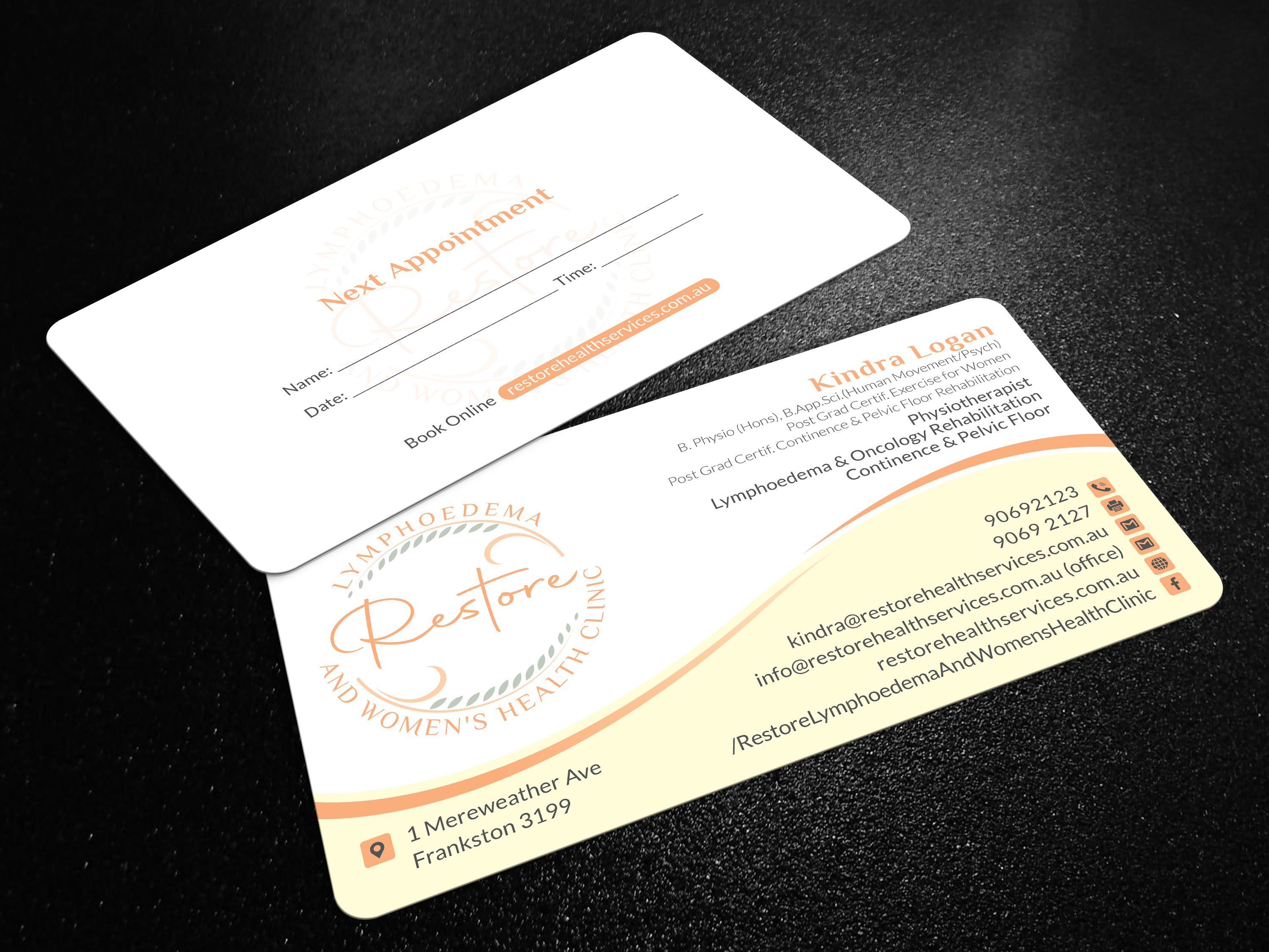 Business Card Design by Bold Pixels for The Lymphoedema Clinic | Design #27206891