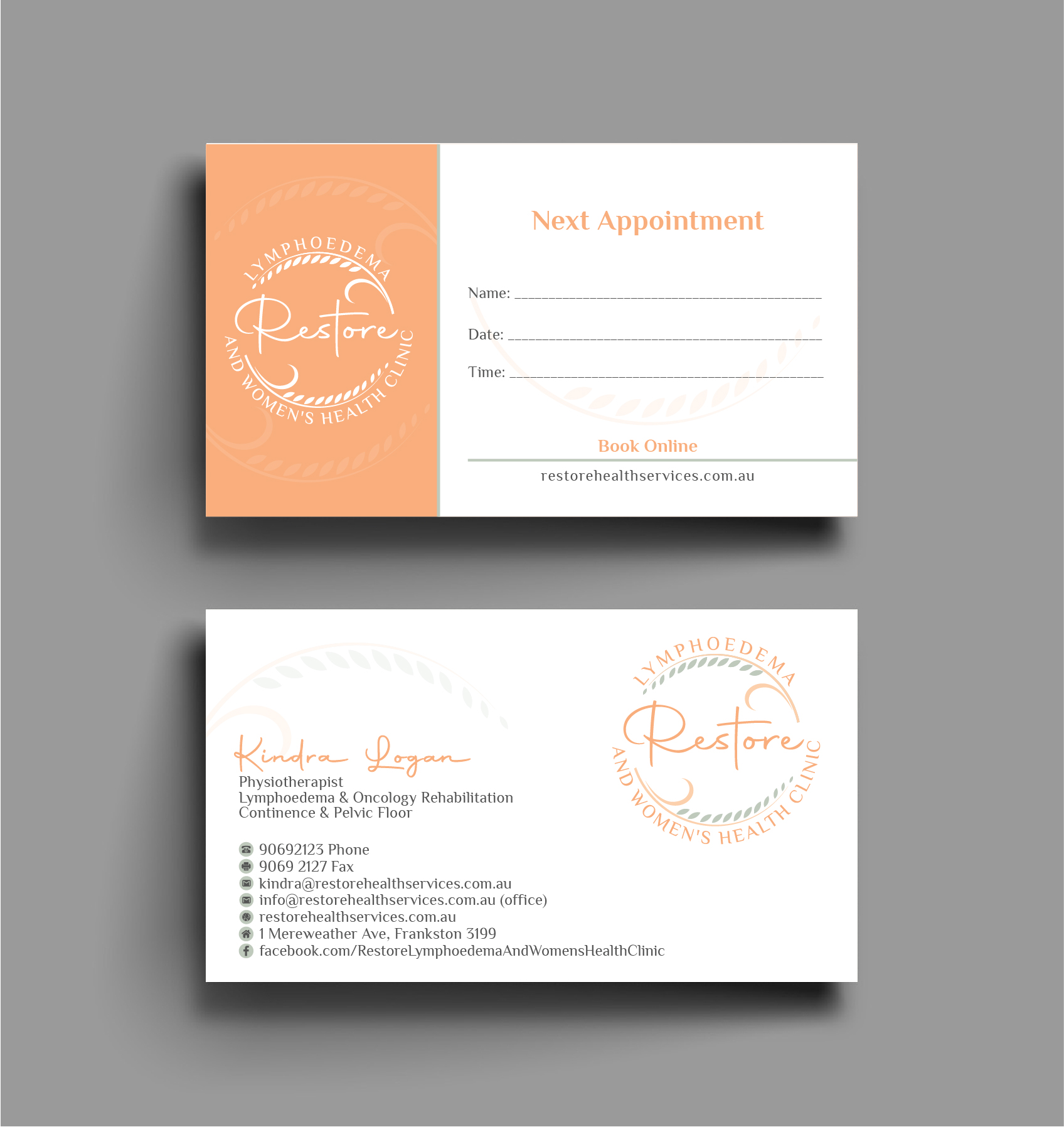Business Card Design by Bold Pixels for The Lymphoedema Clinic | Design #27213202