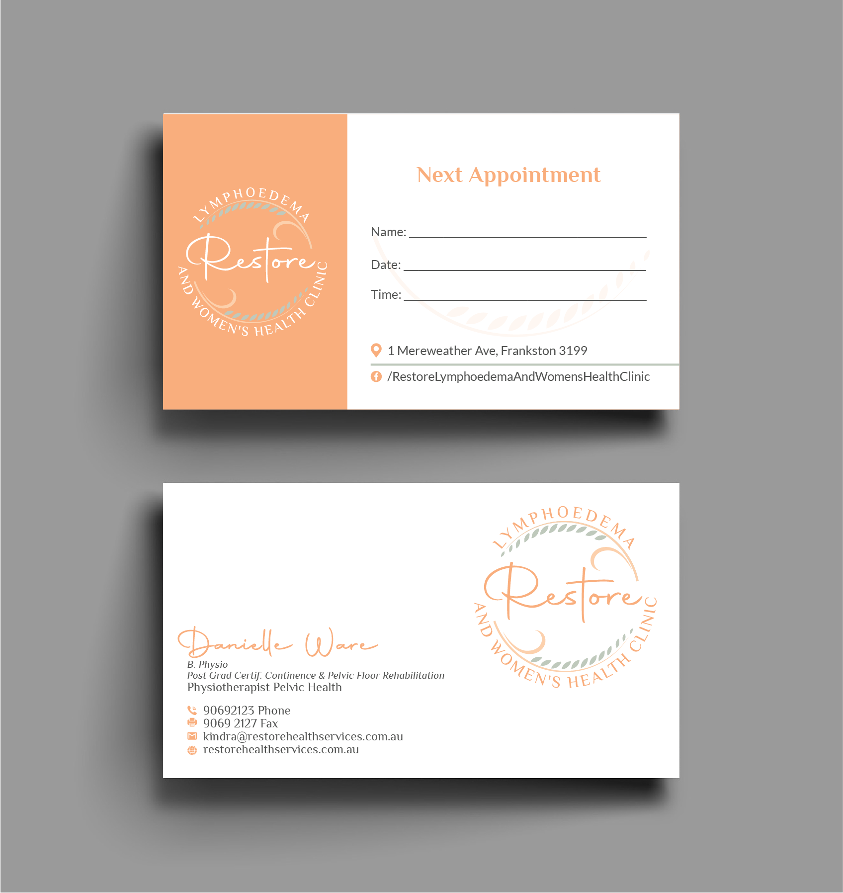 Business Card Design by Bold Pixels for The Lymphoedema Clinic | Design #27305262