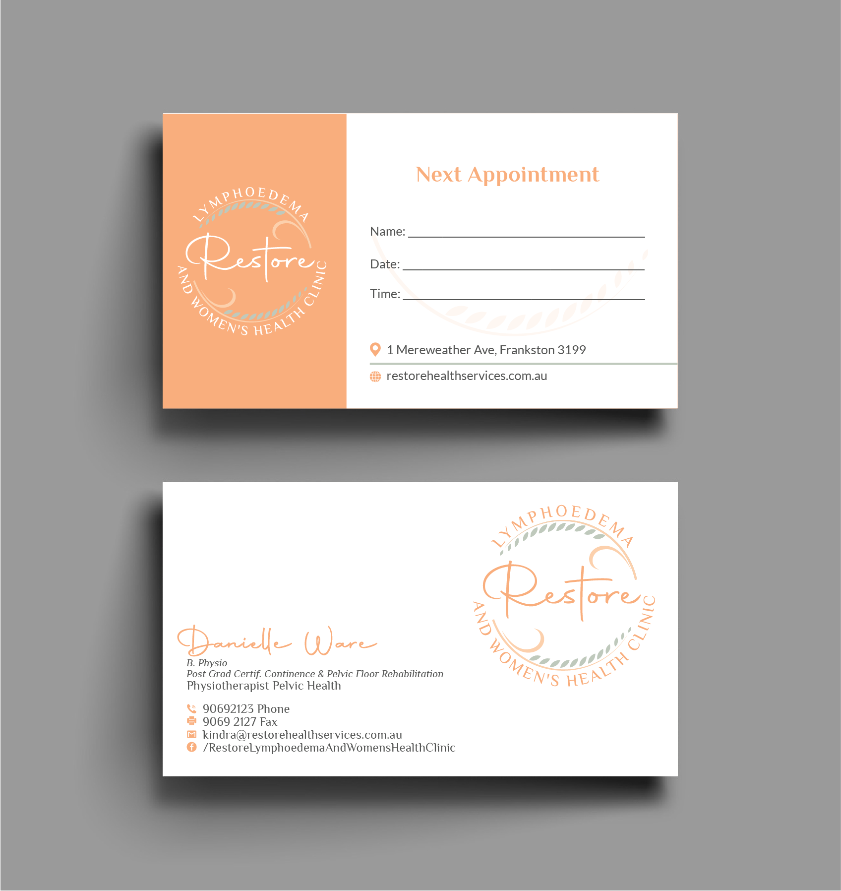 Business Card Design by Bold Pixels for The Lymphoedema Clinic | Design #27305263