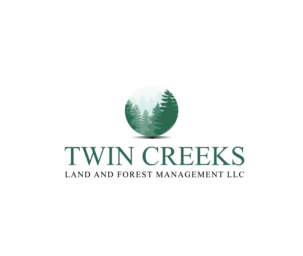 Bold, Serious, Forestry Logo Design for Twin creeks/ twin creeks land