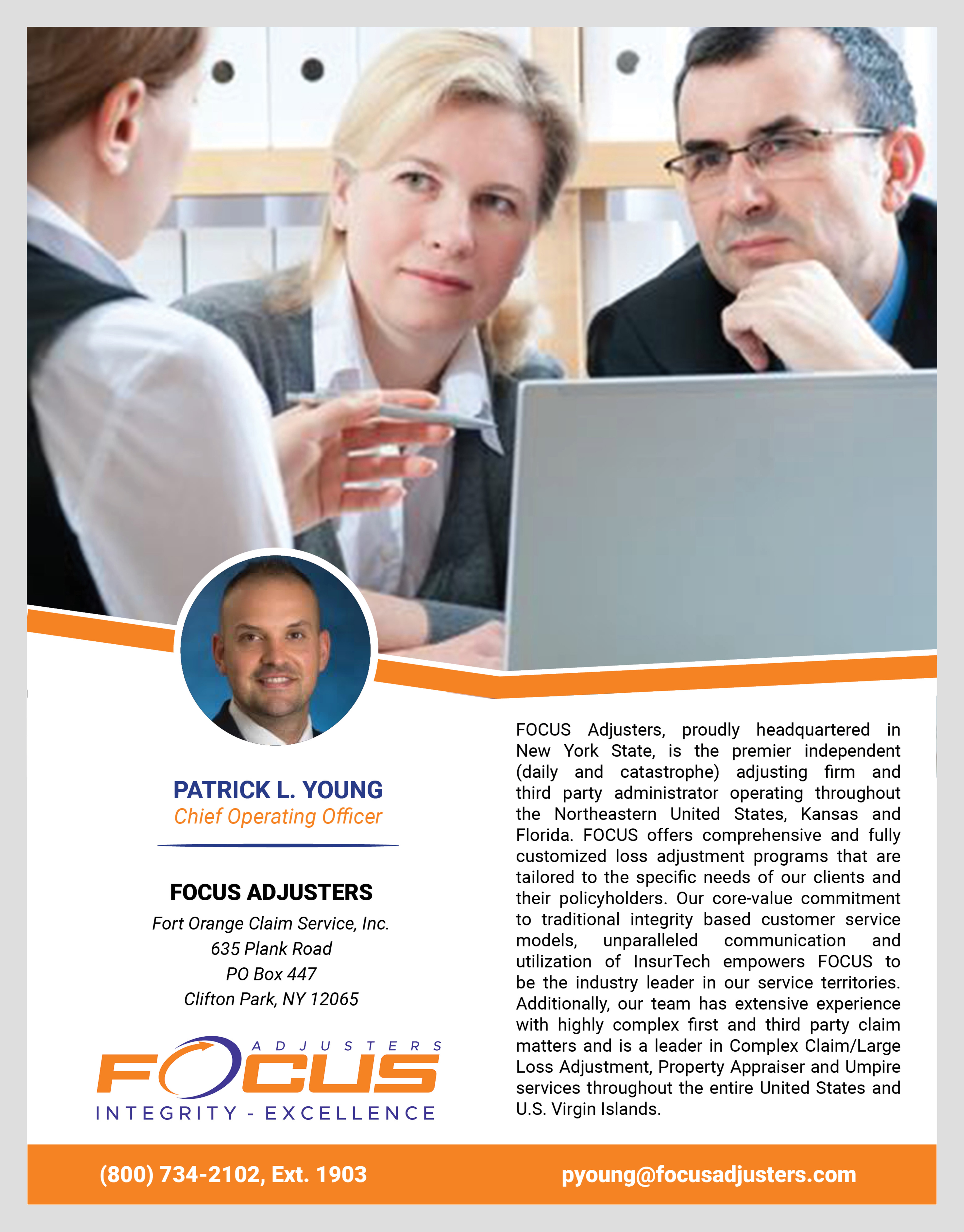 Design Publicitaire par Putra Makarin pour Fort Orange Claim Service, Inc. | Design #27207943