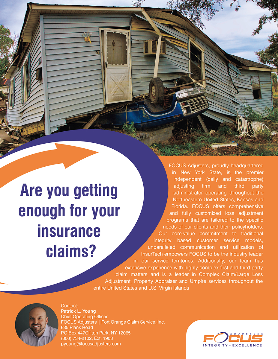 Design Publicitaire par OMSPlus Creative Solutions pour Fort Orange Claim Service, Inc. | Design #27219791