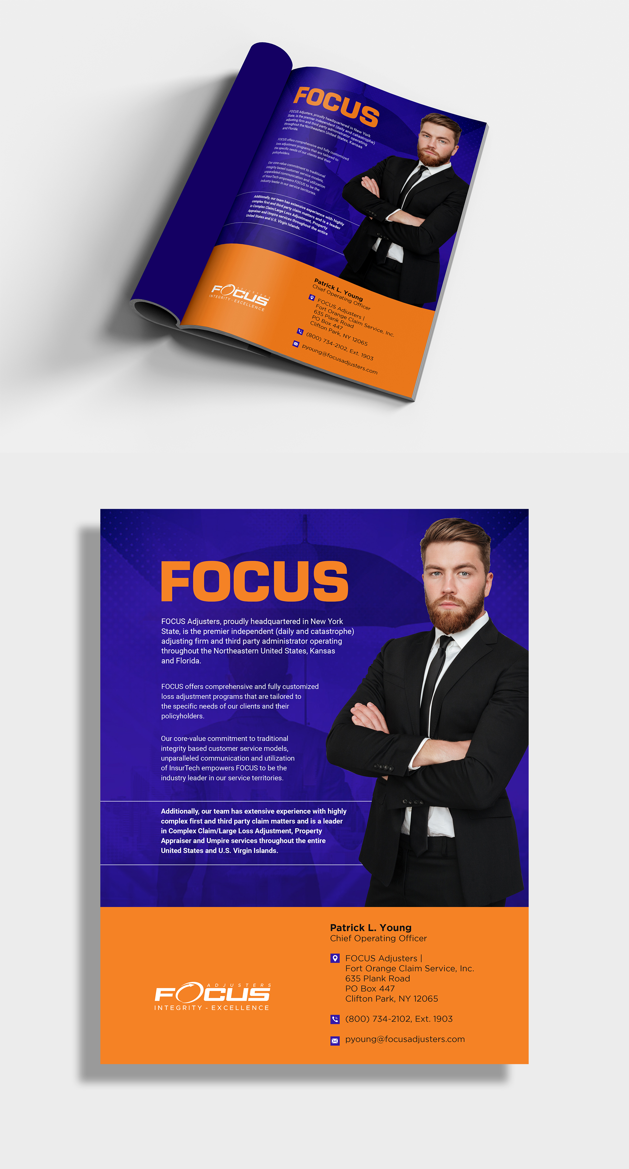 Design Publicitaire par Deepak_9_Malhotra pour Fort Orange Claim Service, Inc. | Design #27213229