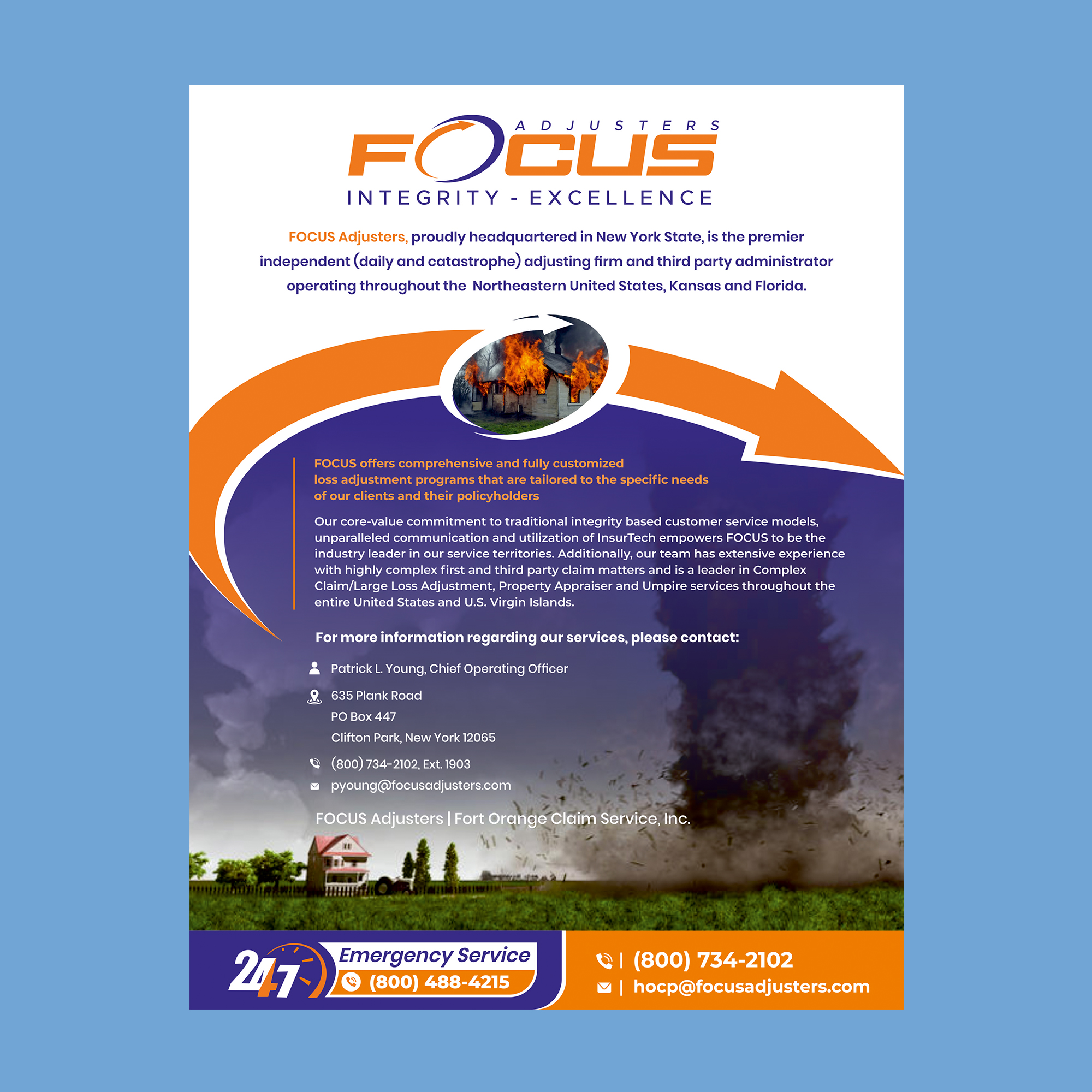 Advertisement Design by ecorokerz for Fort Orange Claim Service, Inc. | Design #27222095