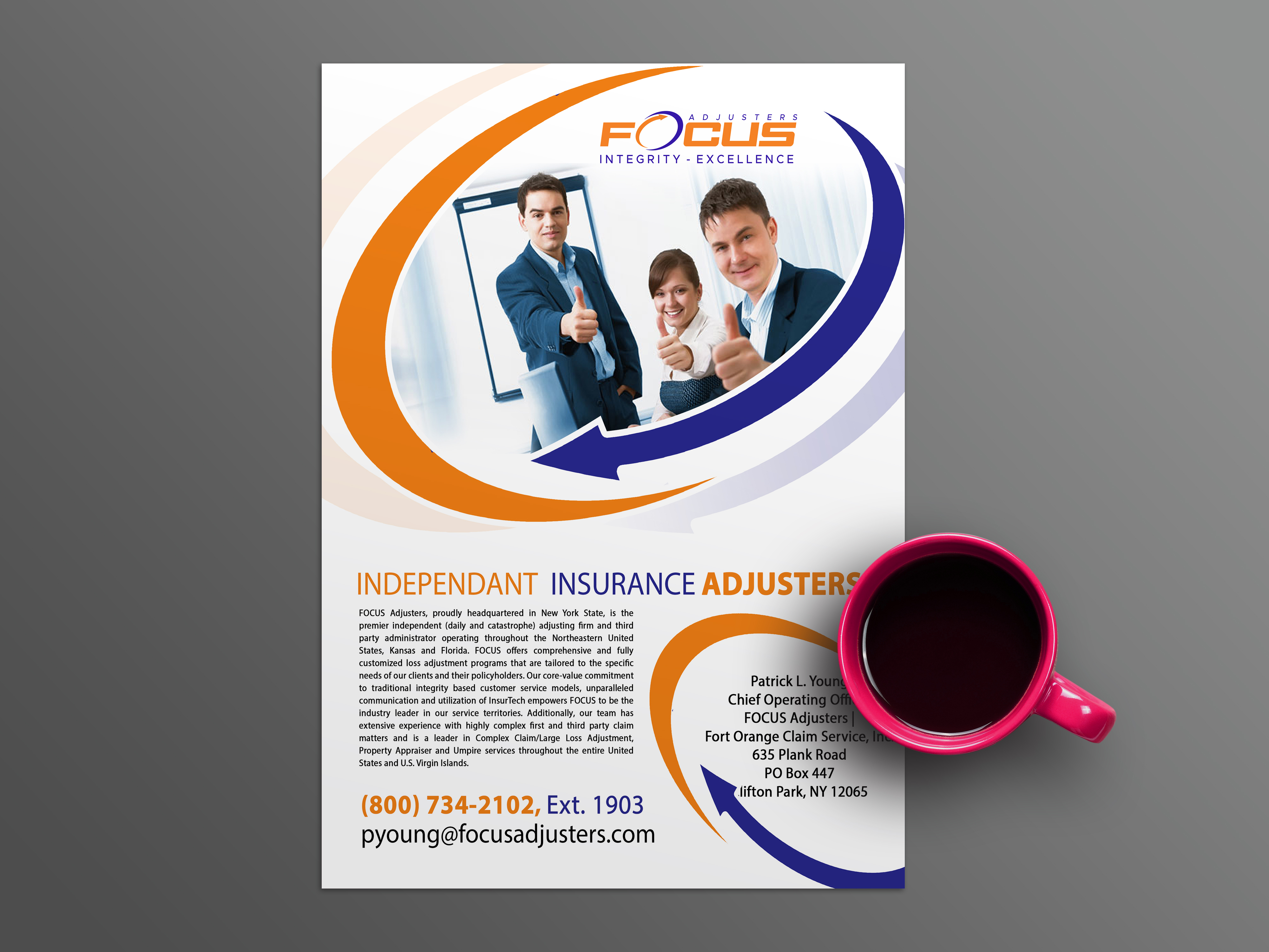 Advertisement Design by n214008 for Fort Orange Claim Service, Inc. | Design #27216633