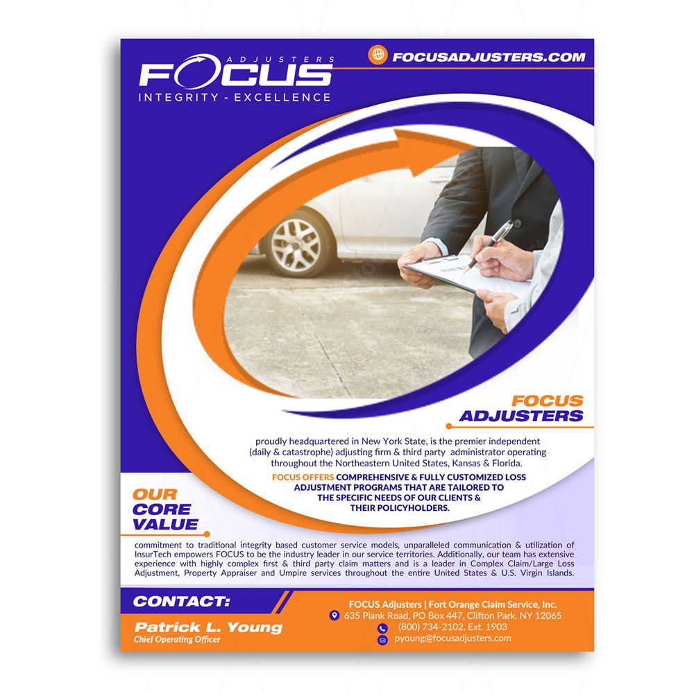 Advertisement Design by DA. for Fort Orange Claim Service, Inc. | Design #27211239