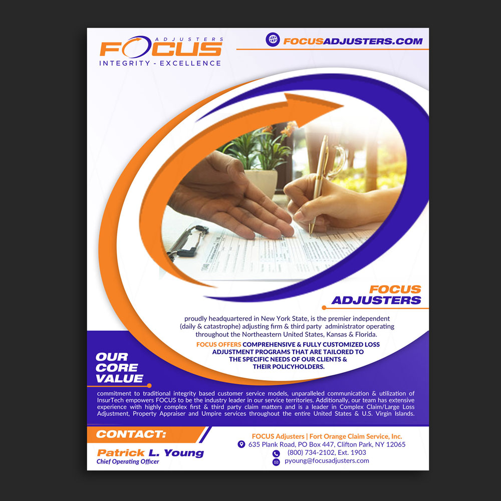 Advertisement Design by DA. for Fort Orange Claim Service, Inc. | Design #27211299