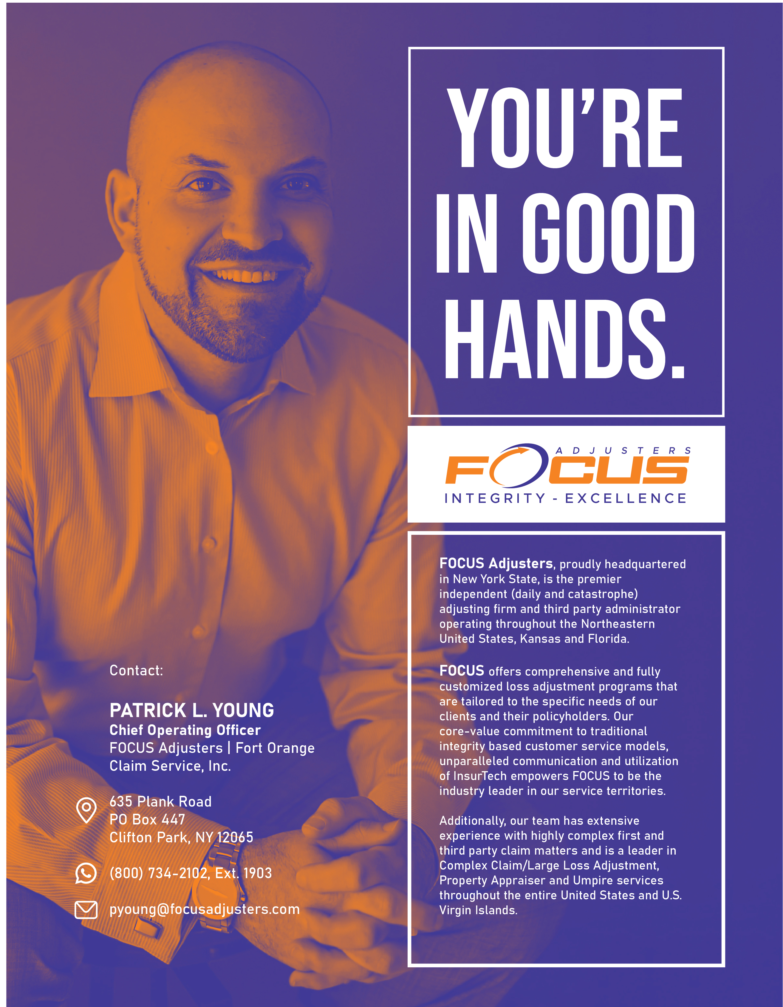 Advertisement Design by Javelin Studio for Fort Orange Claim Service, Inc. | Design #27220589