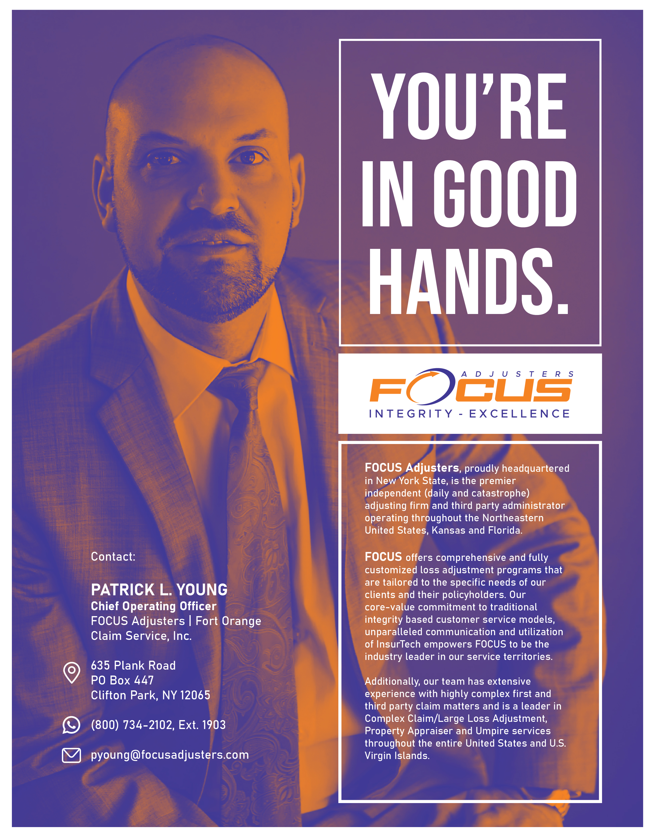 Advertisement Design by Javelin Studio for Fort Orange Claim Service, Inc. | Design #27220590