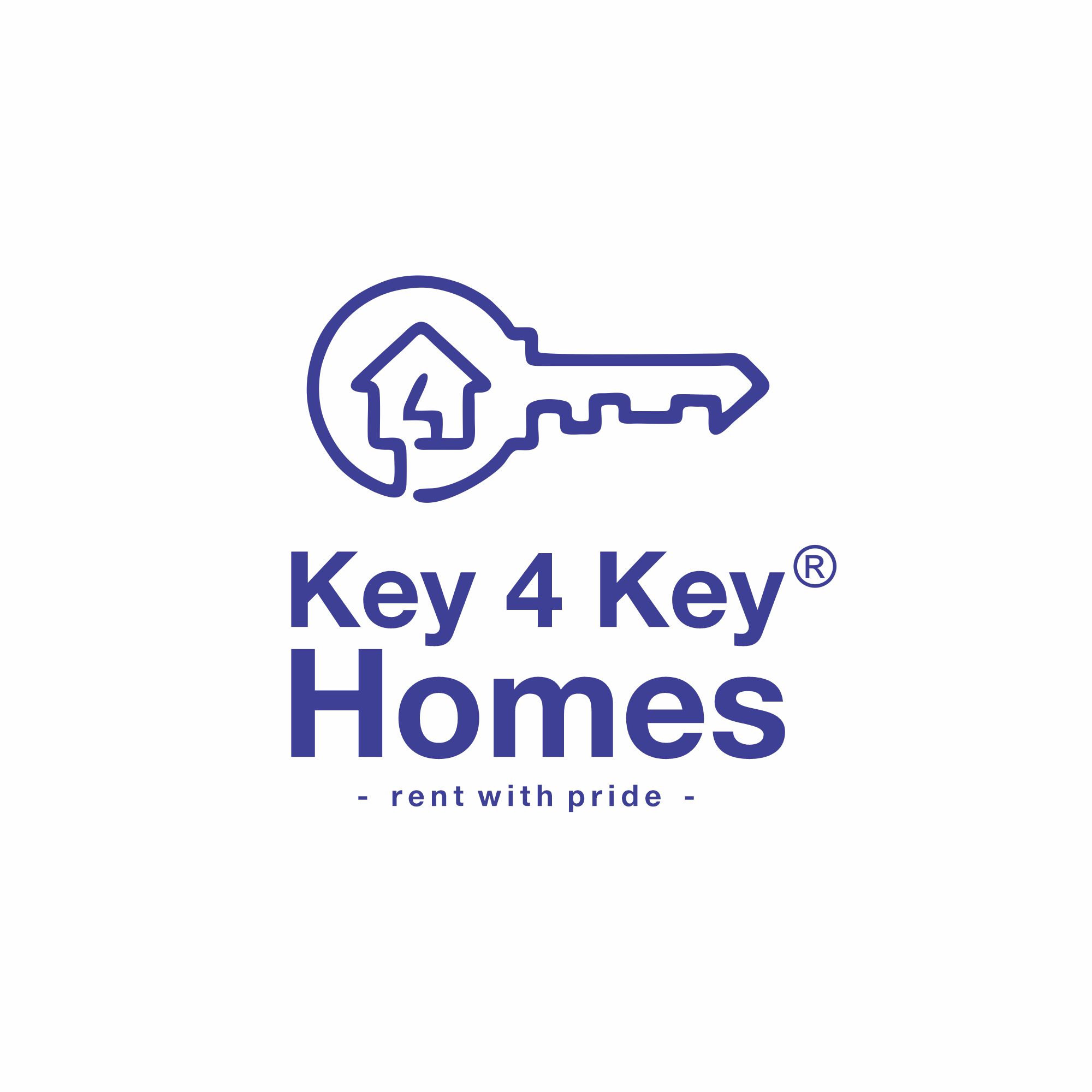 Bold, Serious Logo Design for Key 4 key Homes rent with pride by moyo