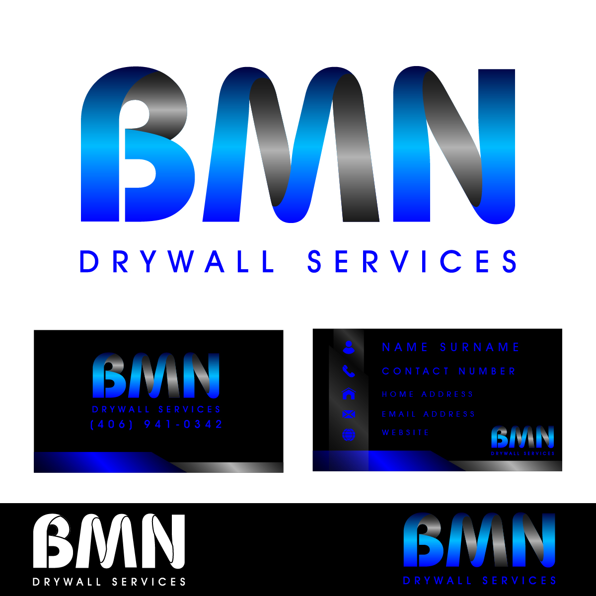 Logo Design by Jordan Lorenzo for BMN Drywall Services | Design #27215127
