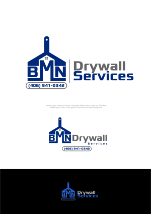 Logo Design by alok bhopatkar for BMN Drywall Services | Design: #27236663