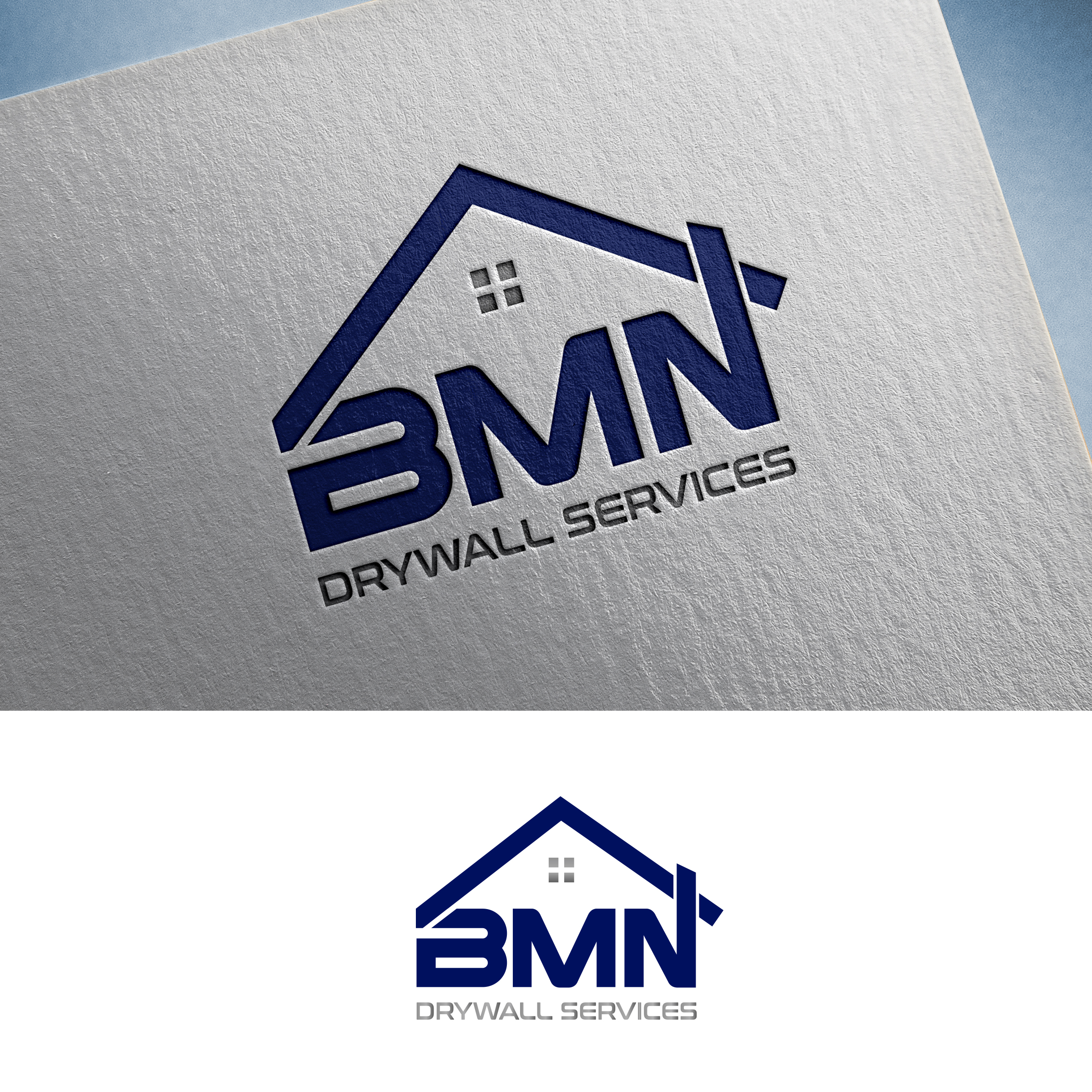 Logo Design by Logooos for BMN Drywall Services | Design #27237291