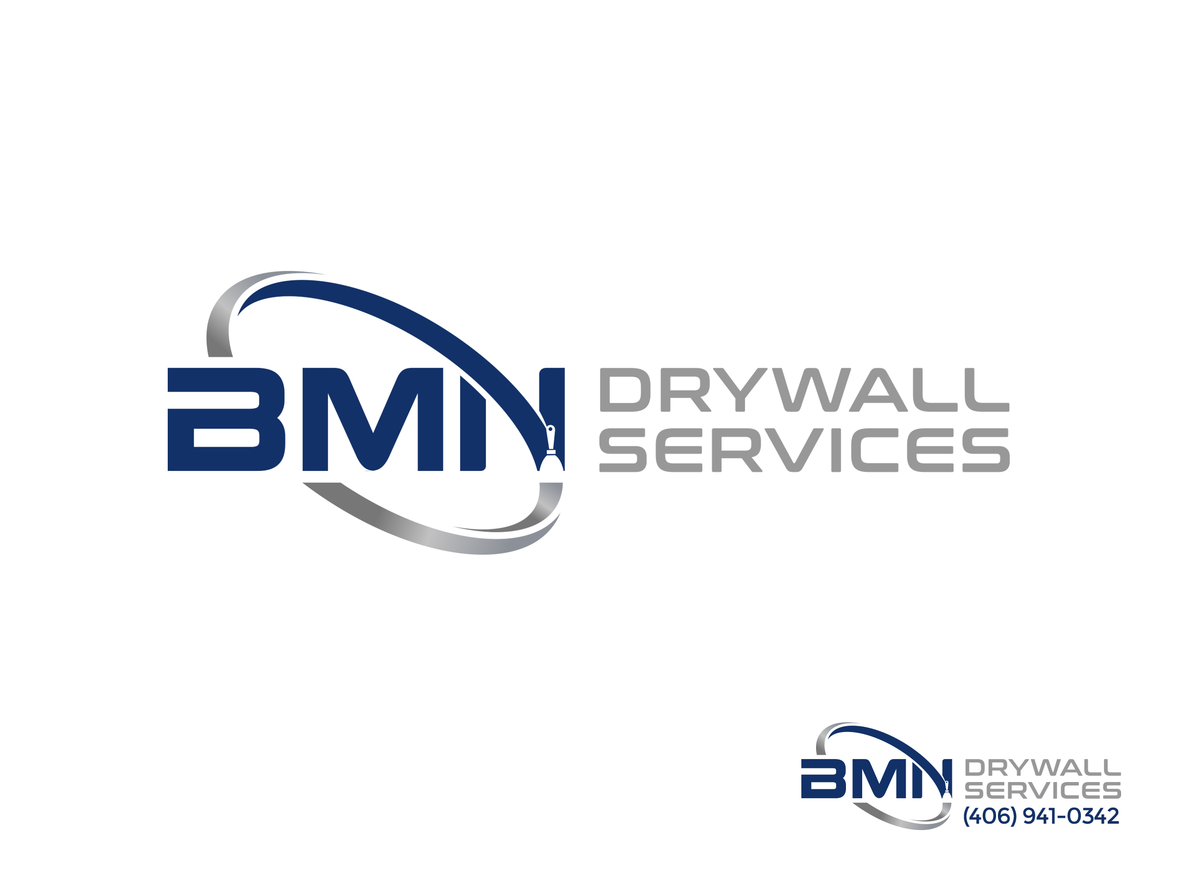 Logo Design by Logooos for BMN Drywall Services | Design #27238323