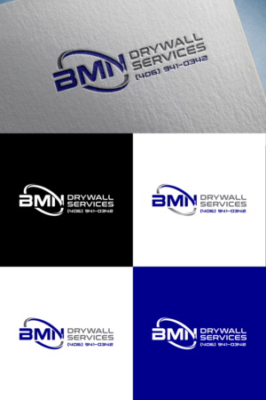 Logo Design by emdad755 for BMN Drywall Services | Design #27281274