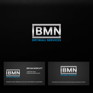 Logo Design by MG.graphics for BMN Drywall Services | Design: #27214259