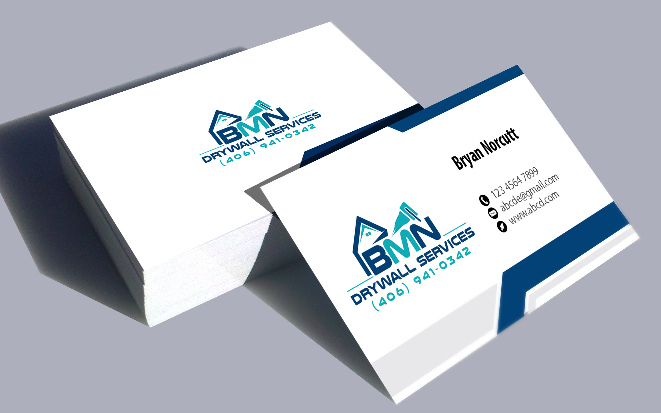 Logo-Design von Deziners Zone für BMN Drywall Services | Design #27212254