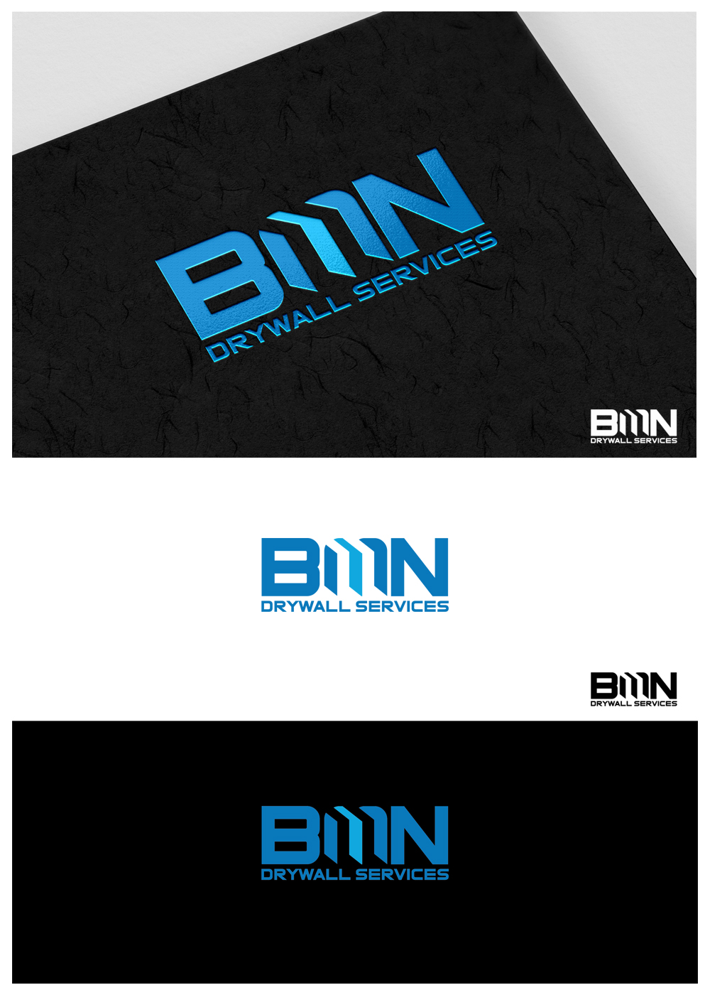Logo Design by goranvisnjic82 for BMN Drywall Services | Design #27210158