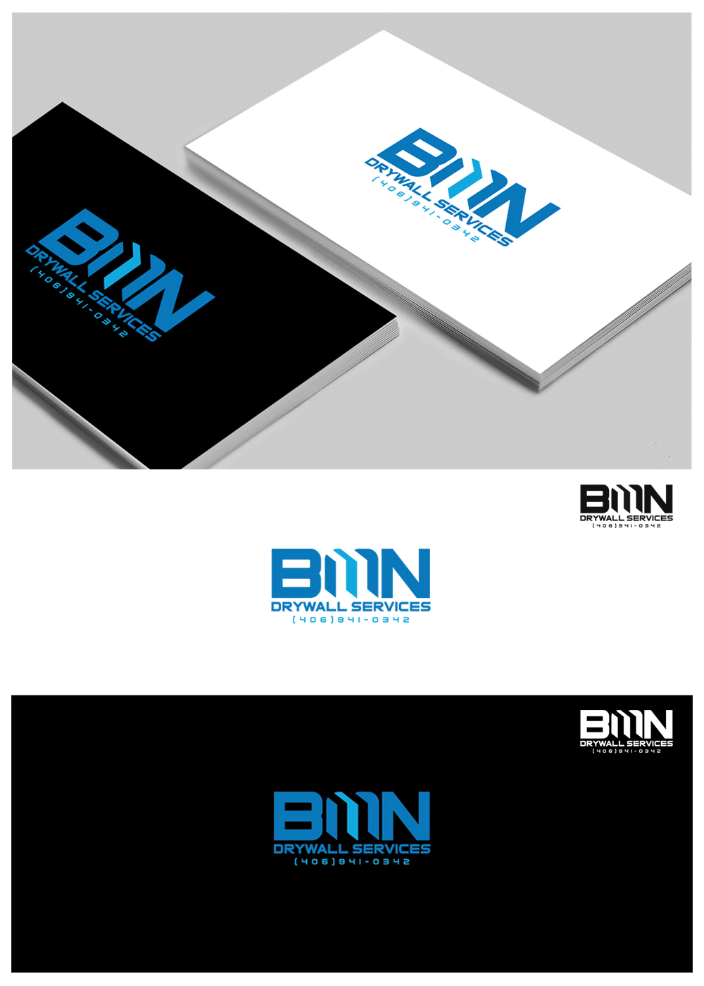 Logo-Design von goranvisnjic82 für BMN Drywall Services | Design #27212597