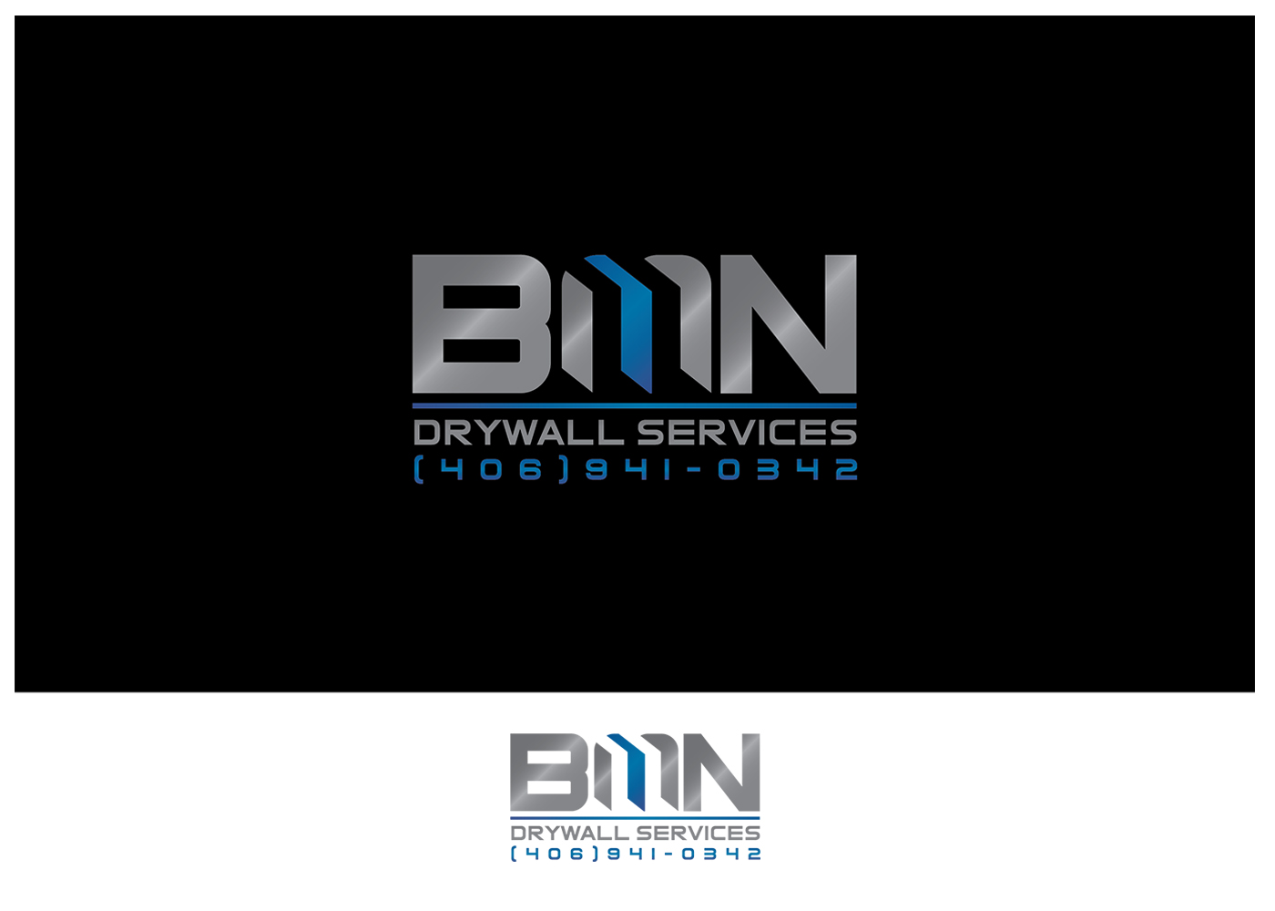 Logo Design by goranvisnjic82 for BMN Drywall Services | Design #27214754