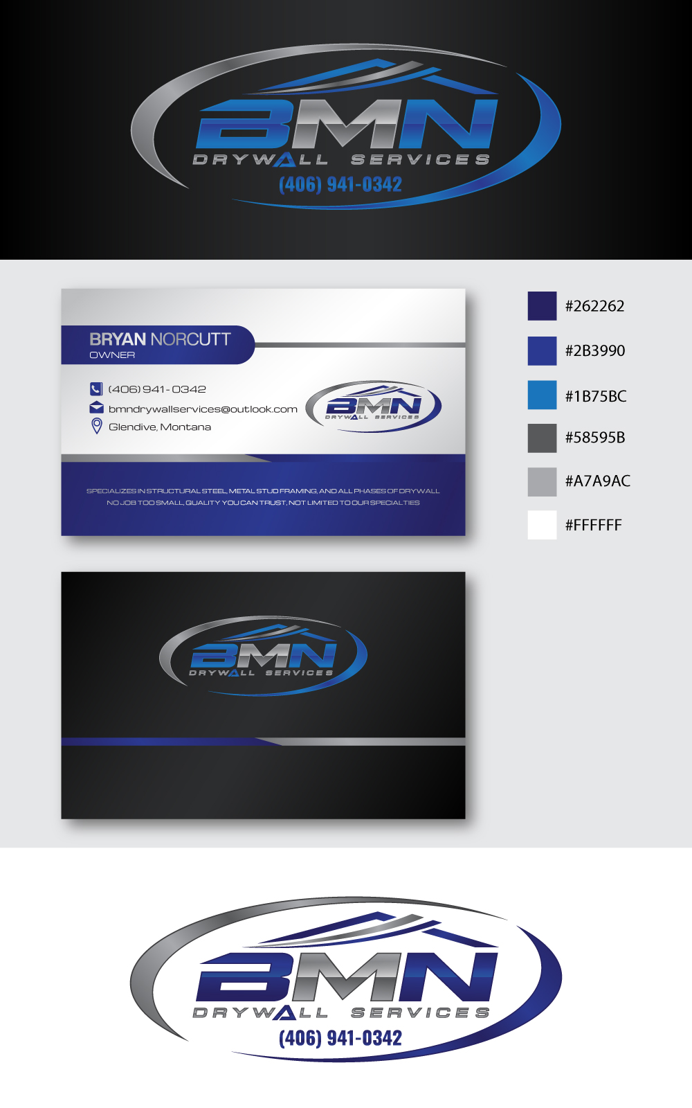 Logo Design by TrisDesign for BMN Drywall Services | Design #27303738