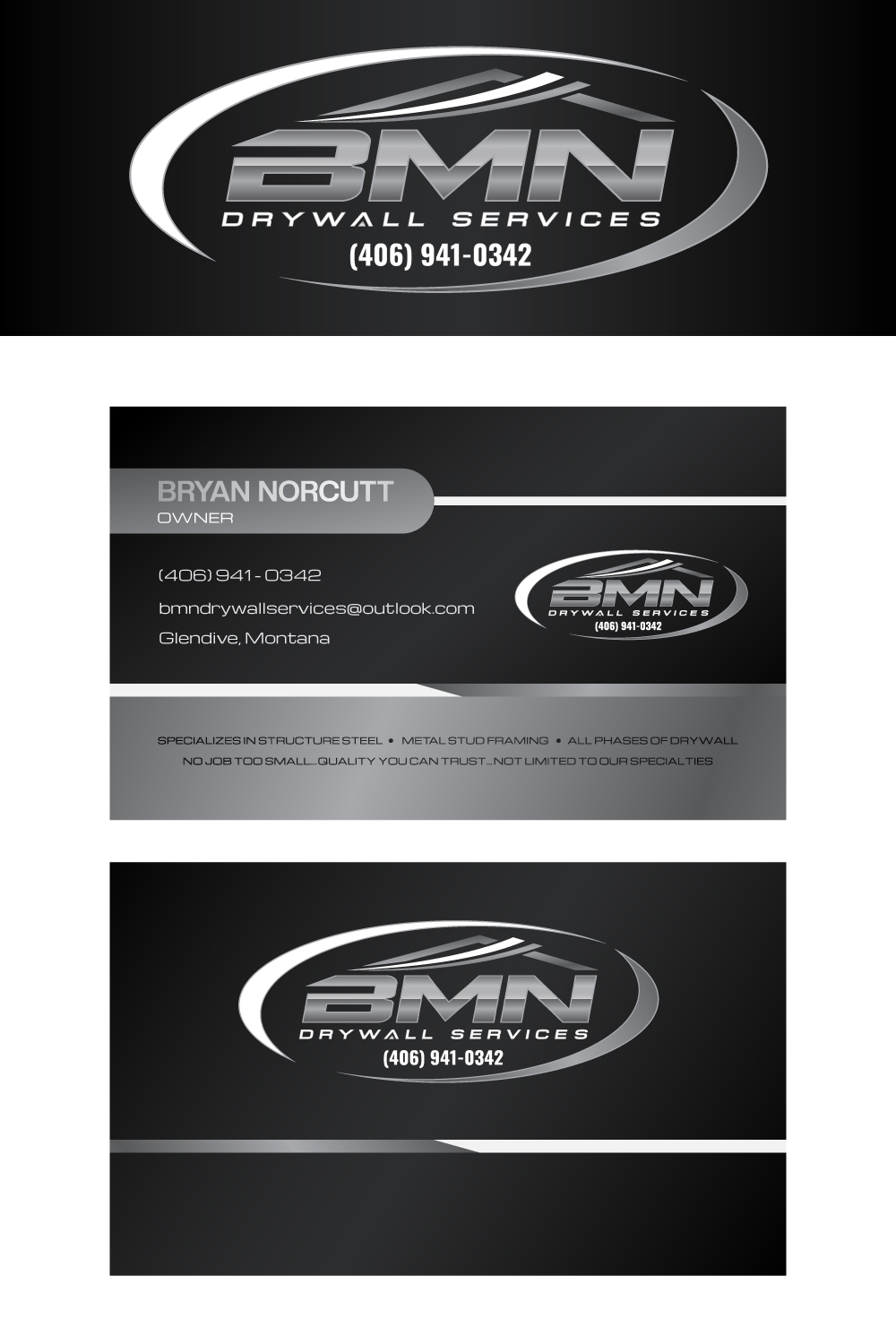 Logo-Design von TrisDesign für BMN Drywall Services | Design #27342660