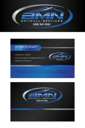 Logo Design by TrisDesign for BMN Drywall Services | Design: #27358794
