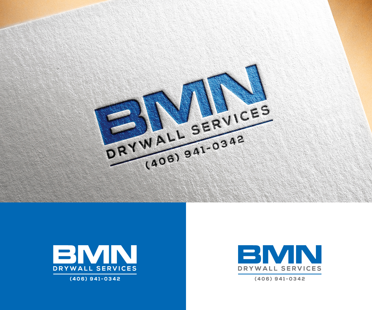 Logo Design by step forward 2 for BMN Drywall Services | Design #27211390