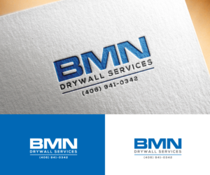 Logo Design by step forward 2 for BMN Drywall Services | Design: #27211390