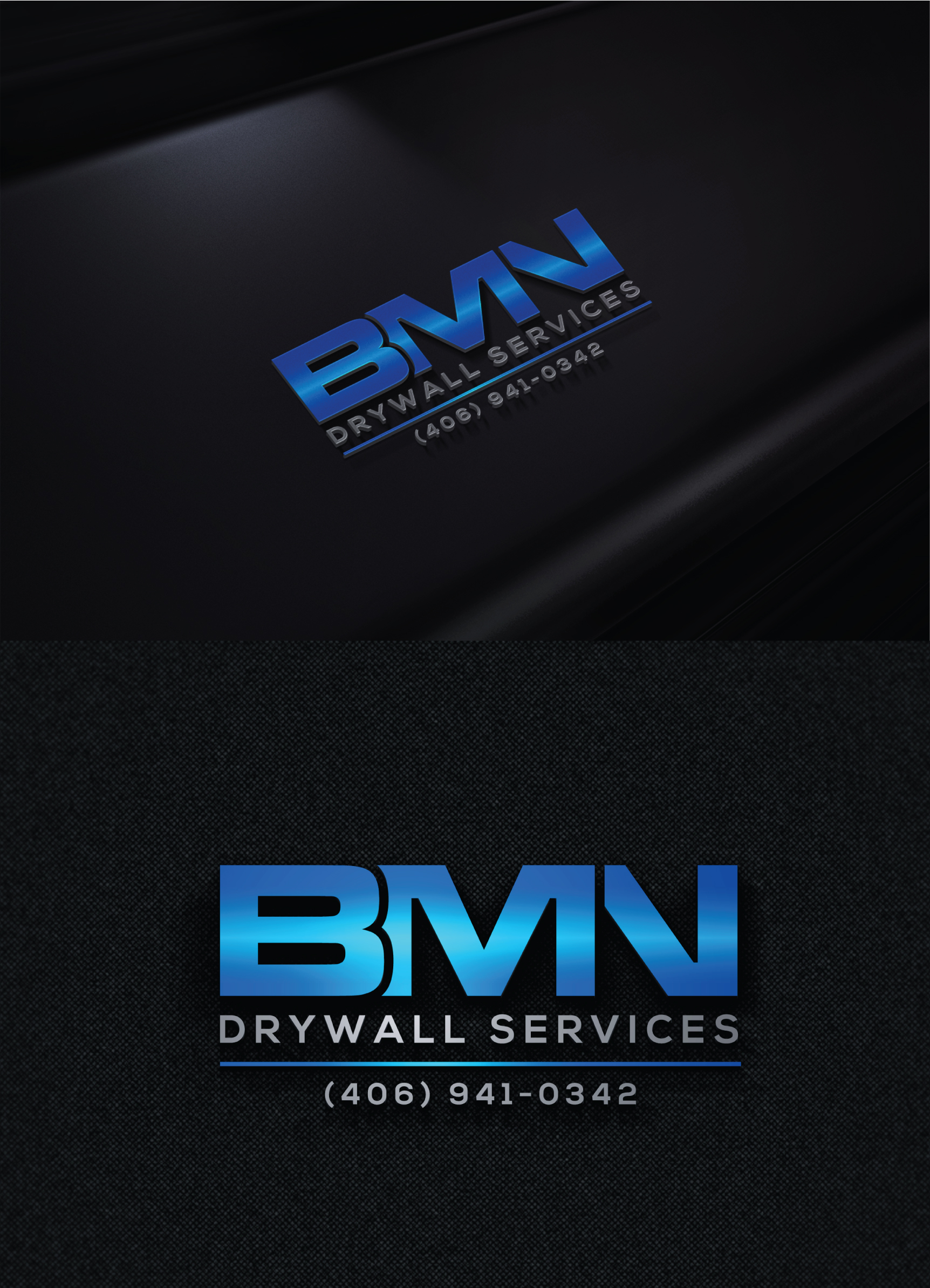 Logo Design by step forward 2 for BMN Drywall Services | Design #27215412
