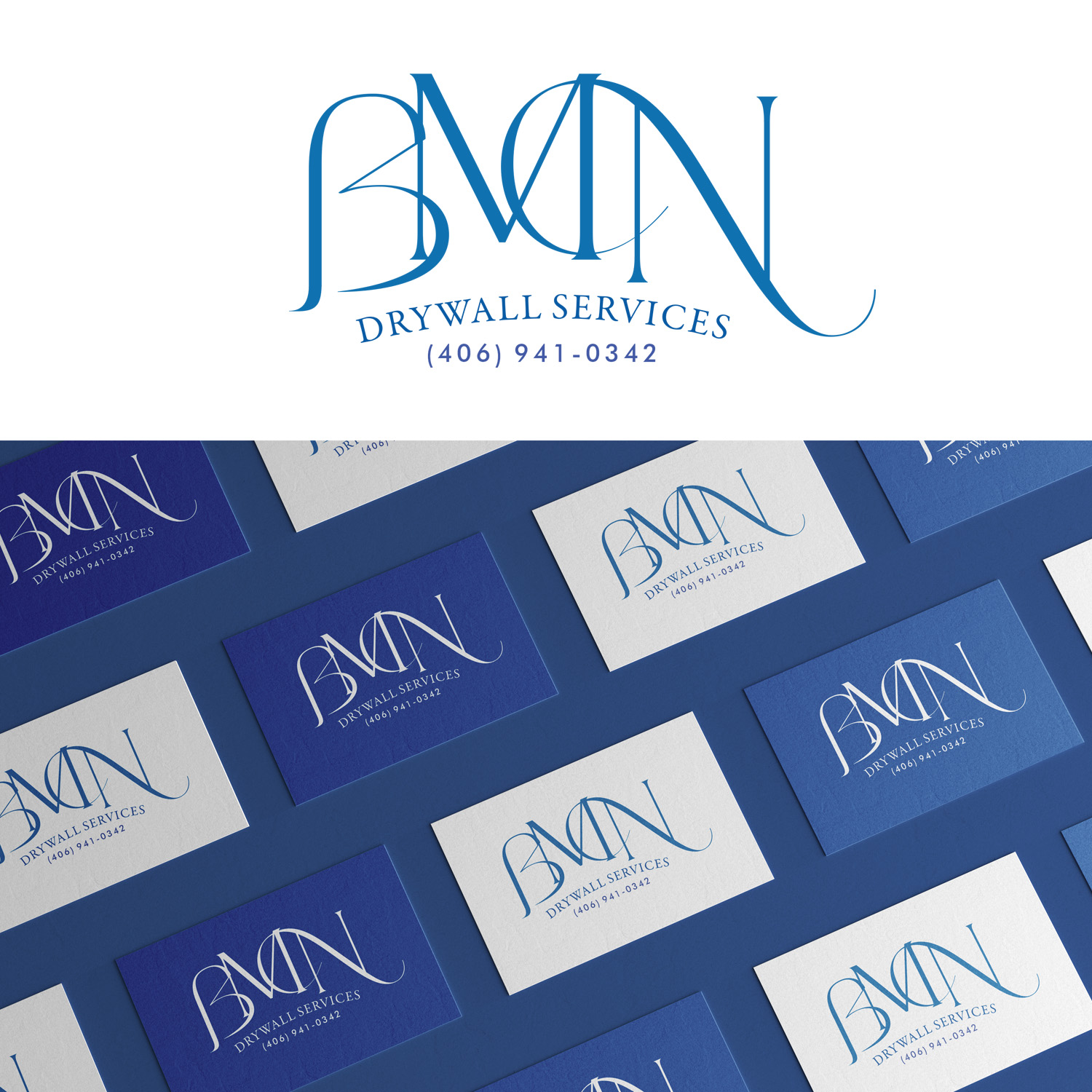 Logo Design by moyo okonta for BMN Drywall Services | Design #27287567