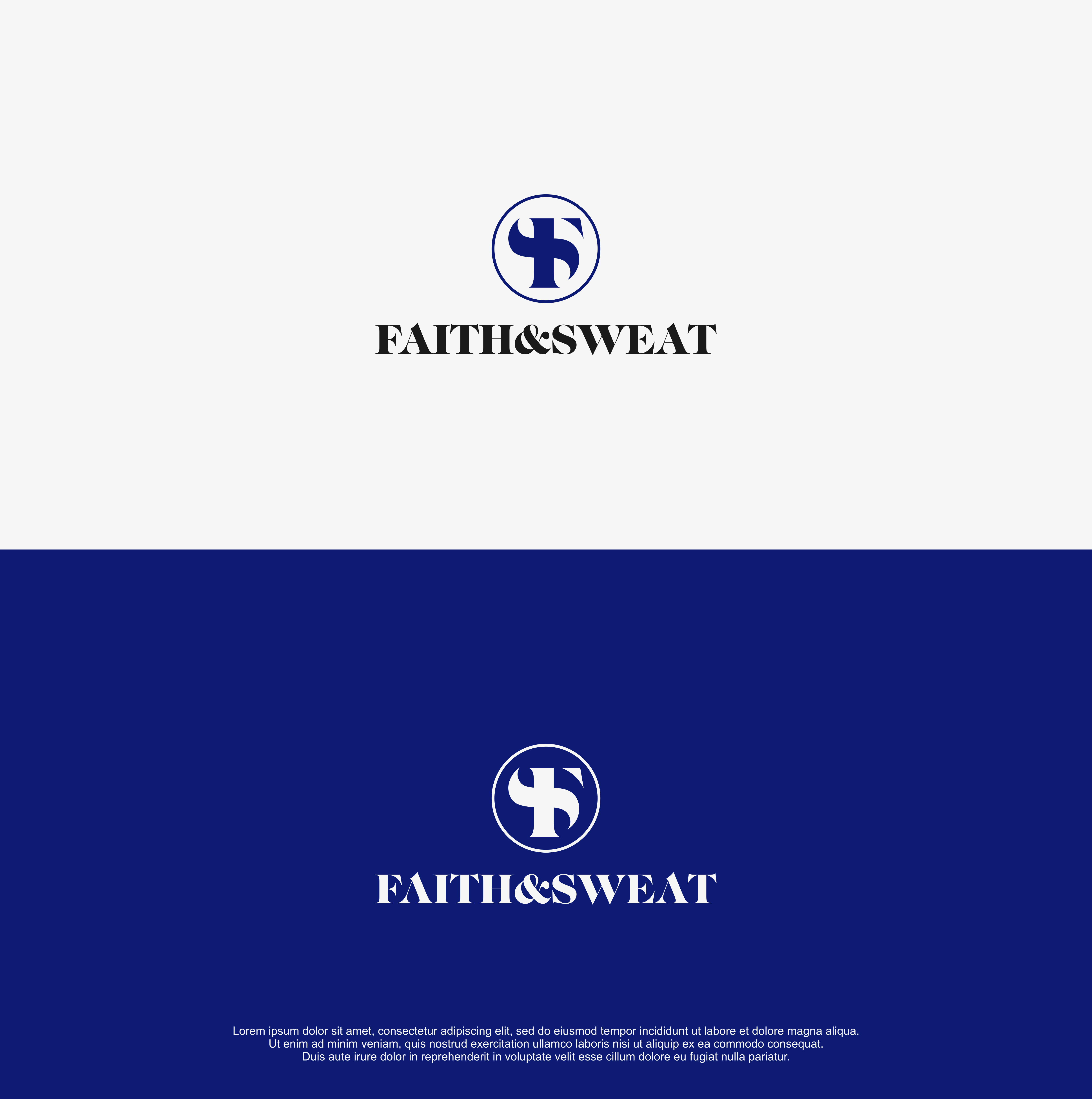 Logo Design by RICKY.T for Faith & Sweat | Design #27236639