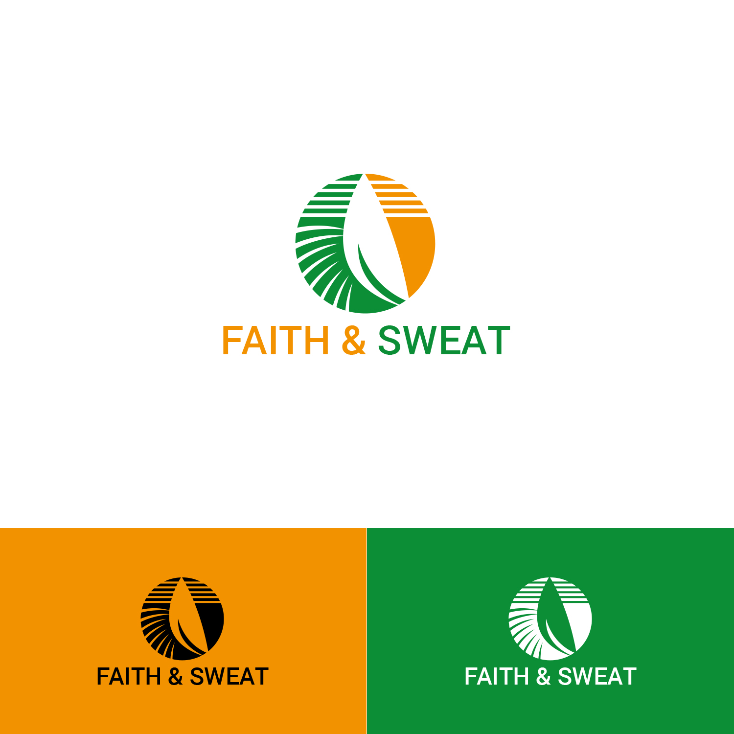 Logo Design by Maxo-Biz for Faith & Sweat | Design #27213207