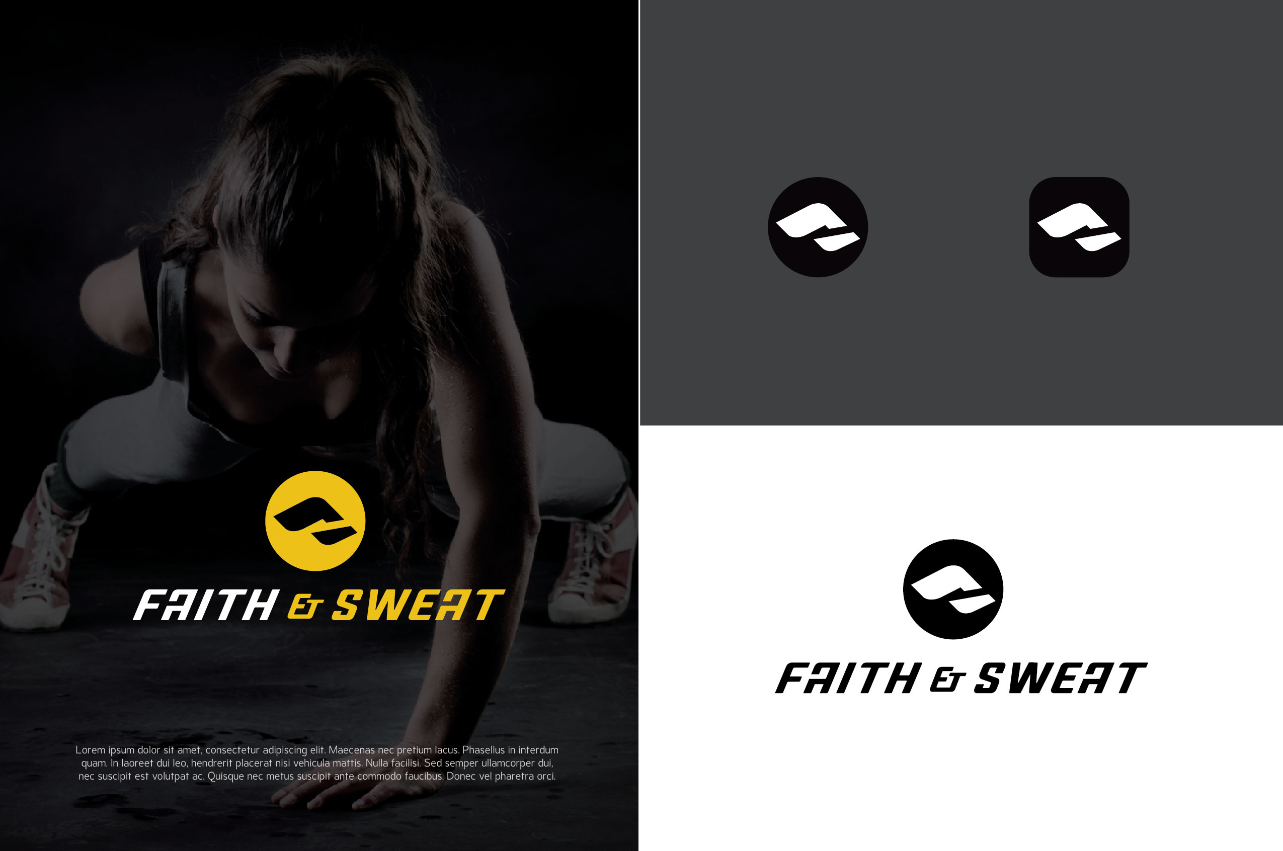Logo Design by kelvinotis for Faith & Sweat | Design #27223137