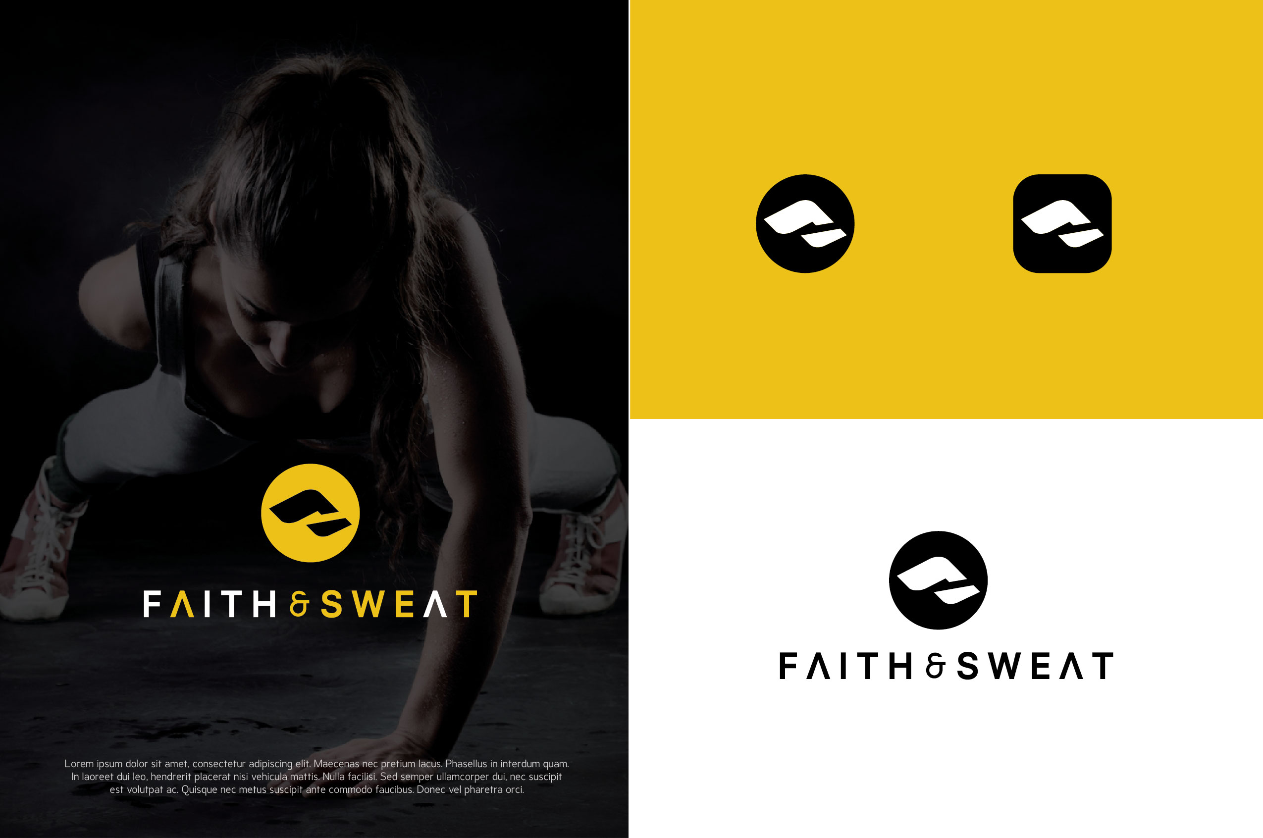 Logo Design by kelvinotis for Faith & Sweat | Design #27223364