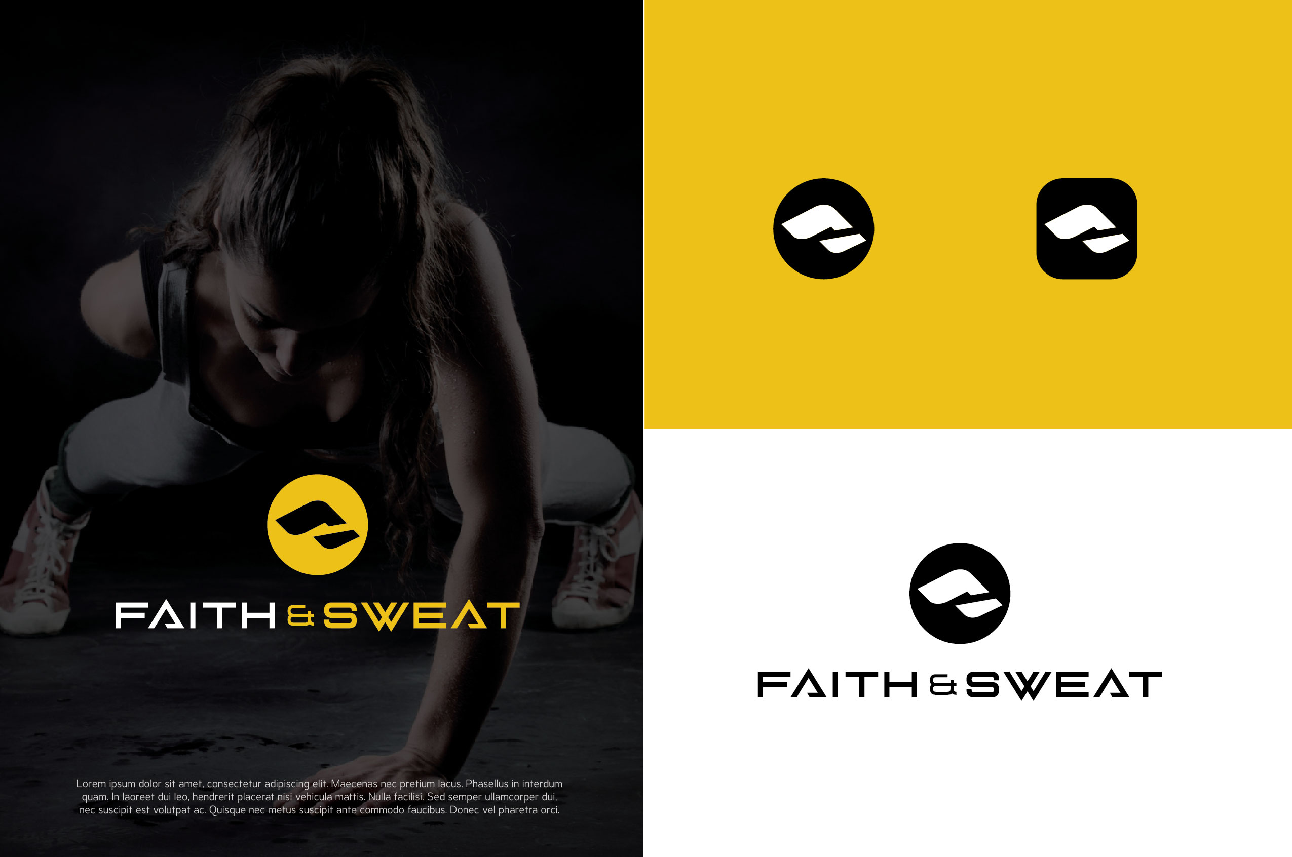 Logo Design by kelvinotis for Faith & Sweat | Design #27223394