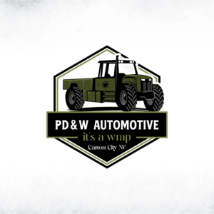 PD&W Automotive. It's a wrap. | Logo Design by ZeneFashions