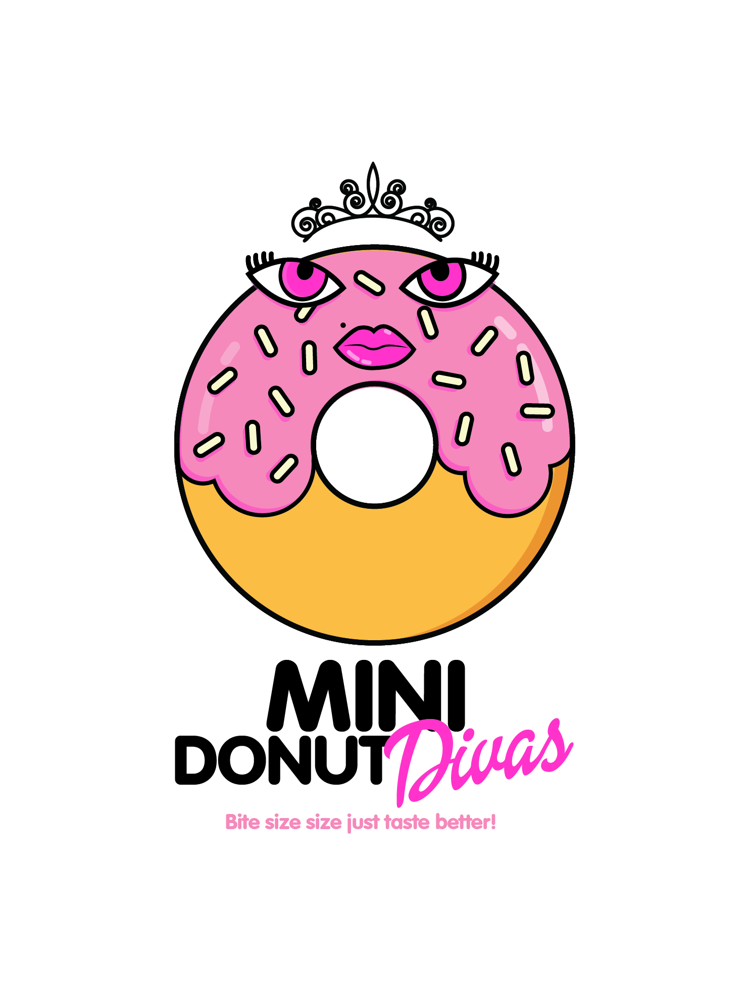 Logo-Design von Eva Martin für Mini Donut Divas  | Design #27229960