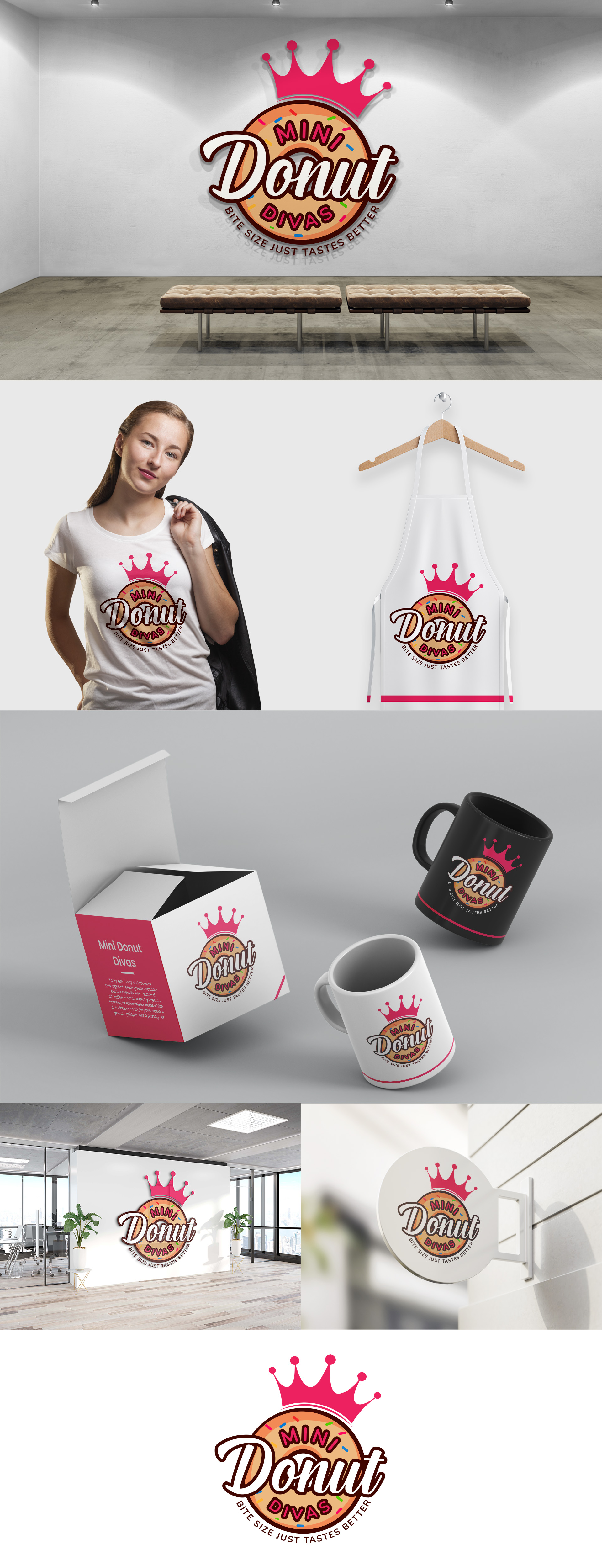 Logo Design by Design Focus for Mini Donut Divas  | Design: #27244331