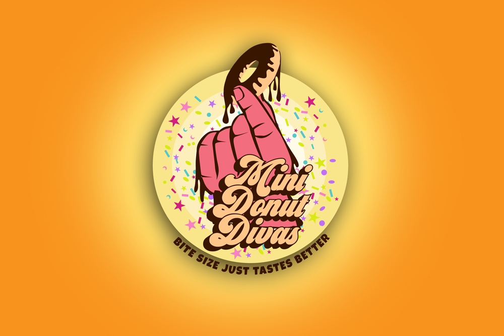 Logo Design by Roger B. for Mini Donut Divas  | Design #27216929