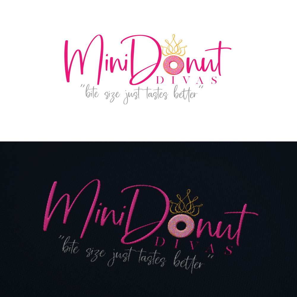 Logo Design by Th3o for Mini Donut Divas  | Design #27215559