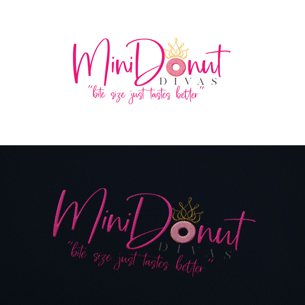 Logo Design by Th3o for Mini Donut Divas  | Design #27215561