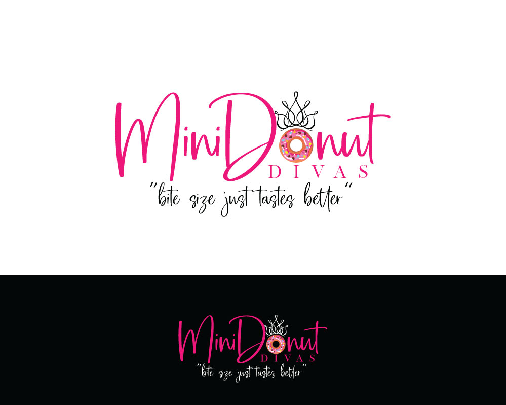 Logo Design by Th3o for Mini Donut Divas  | Design #27218868