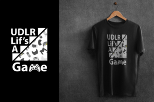 UDLR-01 premium gaming apparel | T-shirt Design by Adeel Rahman