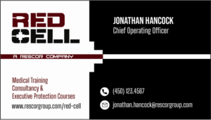 RED CELL (Business Card for Training Company) | Diseño de Tarjeta de Presentación por Javelin Studio