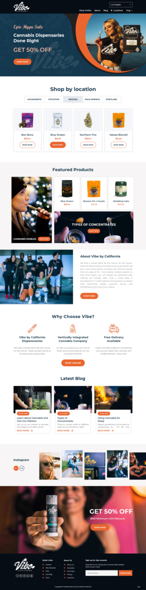 UI Enhancements for California Cannabis Dispensary