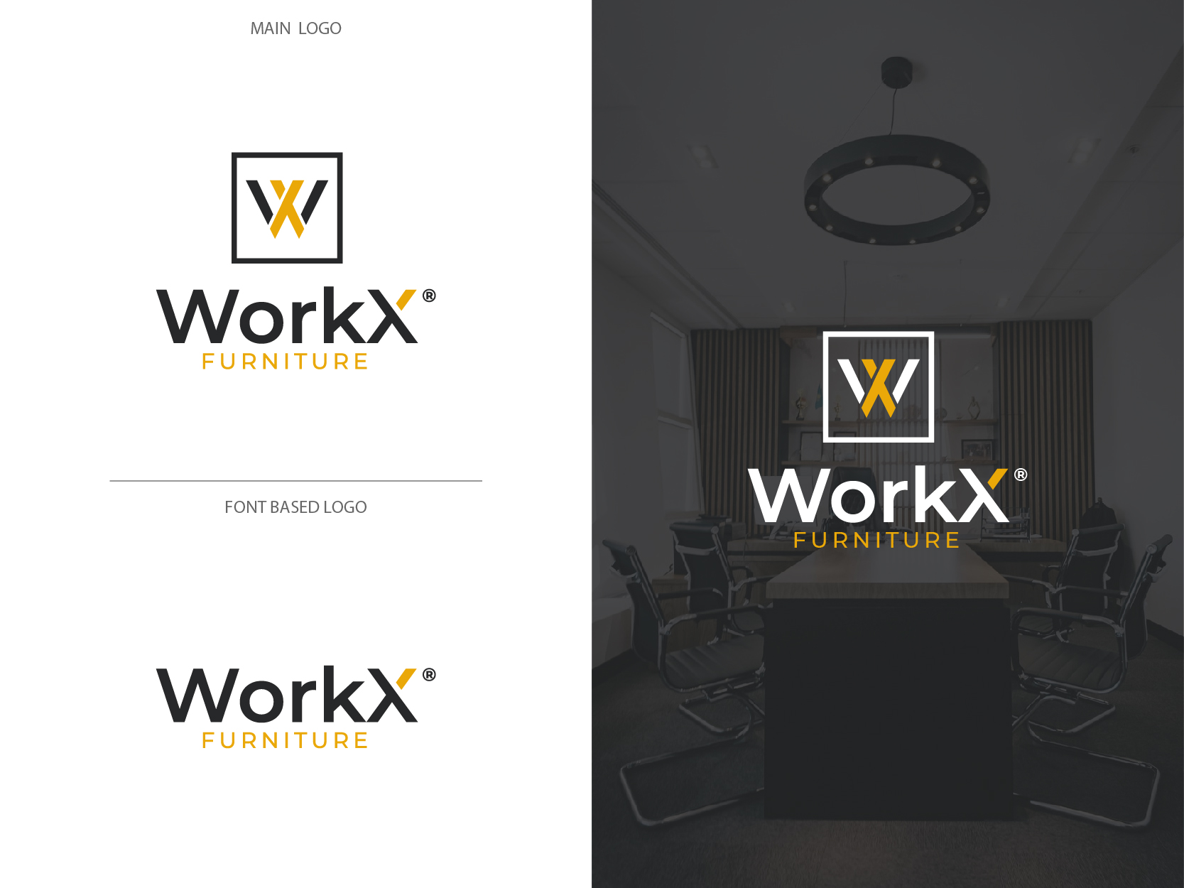 Logo Design by highmaxlogodesigns for WorkX Furniture  | Design #27215719