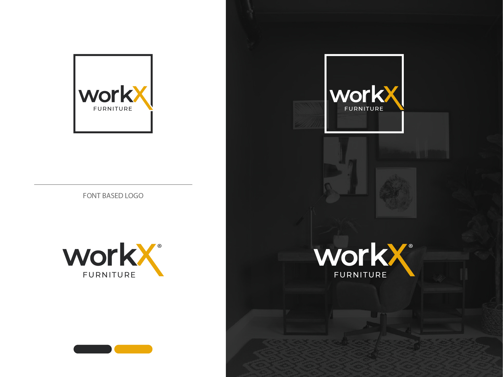 Logo Design by highmaxlogodesigns for WorkX Furniture  | Design #27230739